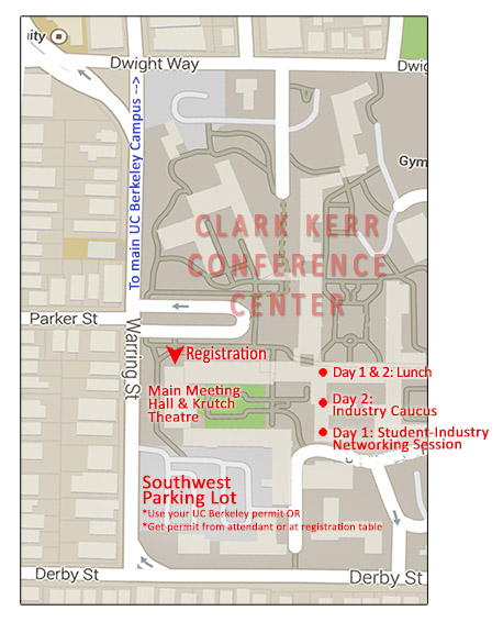 Map of Clark Kerr Campus