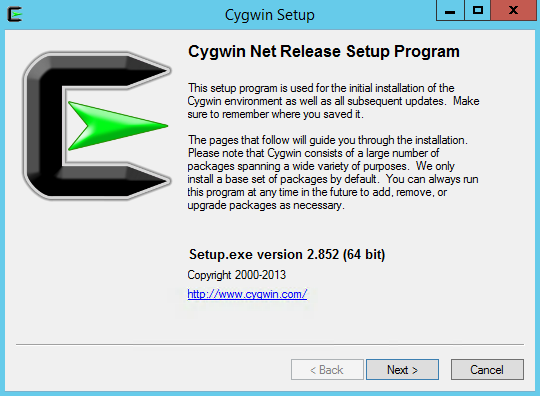 Cygwin Net Release Setup Program